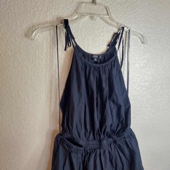 J. Crew Harbor side-cutout midi dress in black sz M - Picture 3 of 7